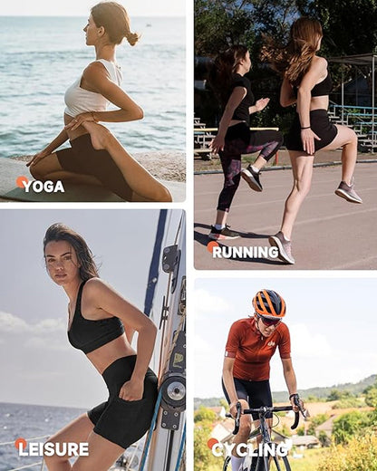 ⏳Limited-Time Offer🎉High Waisted Butt Lifting Tummy Control Side Pocket Shaping Training Shorts 7"